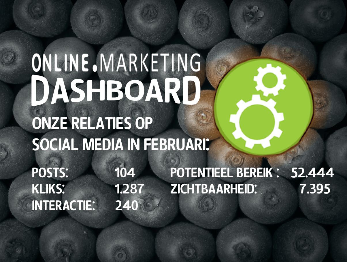 Online zichtbaarheid februari