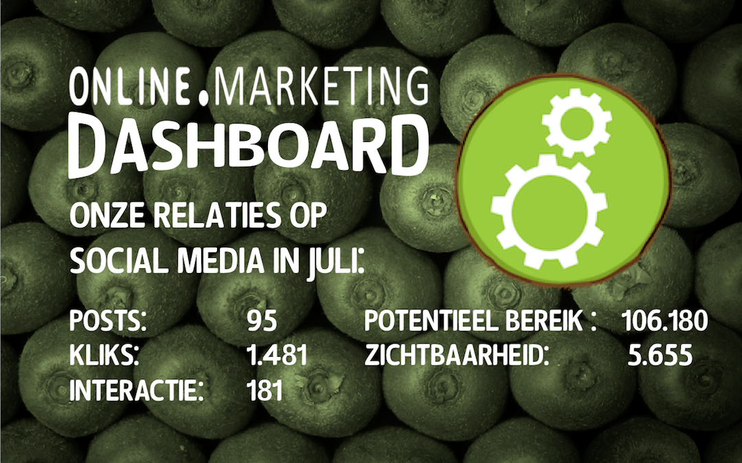 Online zichtbaarheid juli