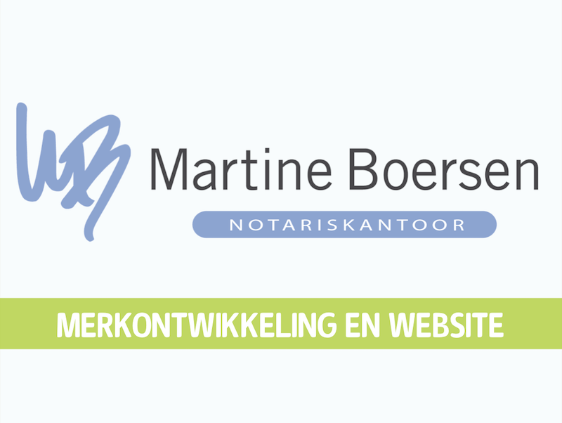 Merkontwikkeling en website Notariskantoor Boersen